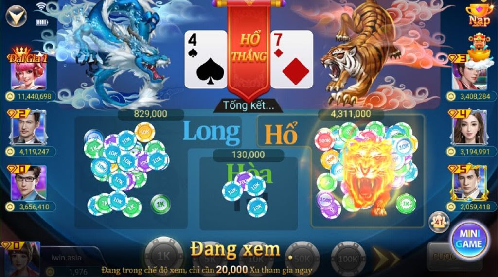 Rồng Hổ Iwin - Chơi Game Đẳng Cấp và Thú Vị Nhất 2023